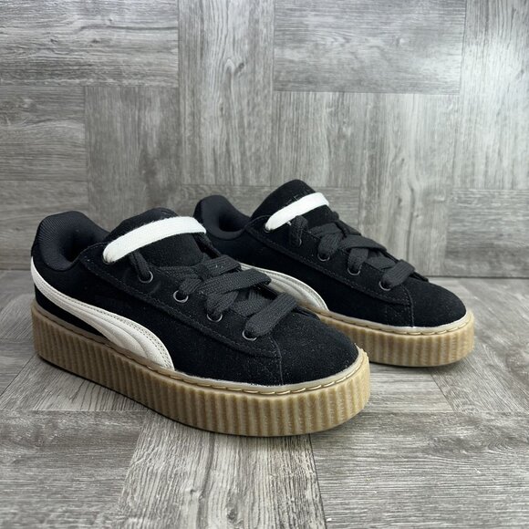 Puma Fenty Creeper Phatty Youth 6/Women's 7.5 Corduroy Black Casual Shoes - Picture 5 of 8